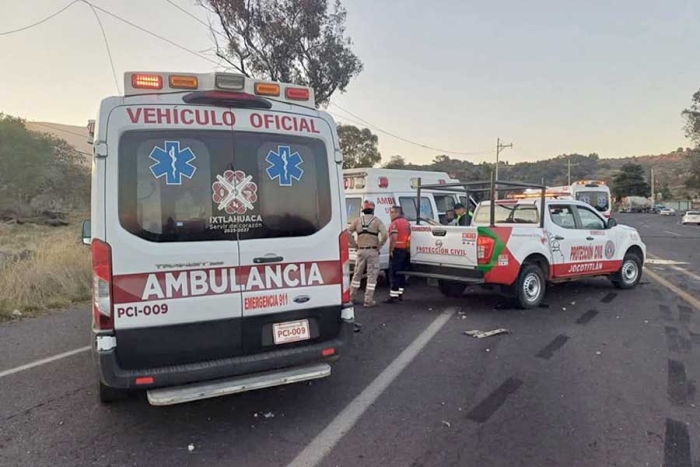 El área del accidente fue acordonada por elementos de seguridad
