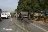 Un muerto y cuatro lesionados en accidente de vehículos de carga en la México-Toluca