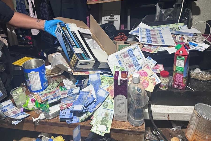 Aseguran casa utilizada para la falsificación de billetes en Ecatepec