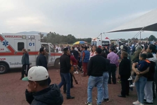 El incidente se produjo mientras se realizaba la quema de un castillo en la comunidad de San Sebastián Xolalpa