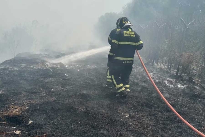 Este incendio en el Edomex comenzó aproximadamente a las 13:00 horas de este domingo 3 de marzo