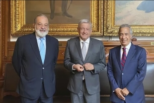 AMLO se reúne con Carlos Slim y Miguel Rincón