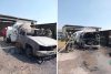 Pipa de gas arde en llamas en San Pablo Autopan