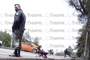 Se salva automovilista tras accidente en la México-Toluca