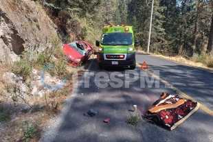 Tragedia familiar en volcadura; muere un niño de 7 años en la vía La Puerta Sultepec