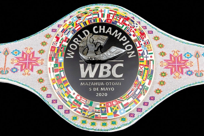 Presentan cinturón WBC Mazahua-Otomí hecho por manos mexiquenses