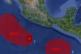 SMN prevé formación de ciclón tropical en costas de Jalisco y Colima