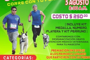 Una de las novedades más esperadas es la premiación en especie para quienes crucen la meta en los primeros lugares acompañados de sus perros