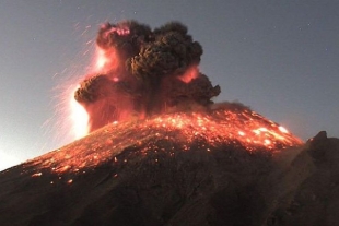 Se registra nueva explosión en el Popocatépetl; continúa en fase 2