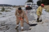 Más de 30 casas afectadas  por la caída de granizo en Almoloya de Juárez