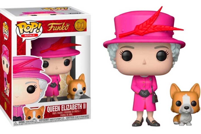 Ya hay 'funko' de la reina Isabel II y viene con todo y corgi