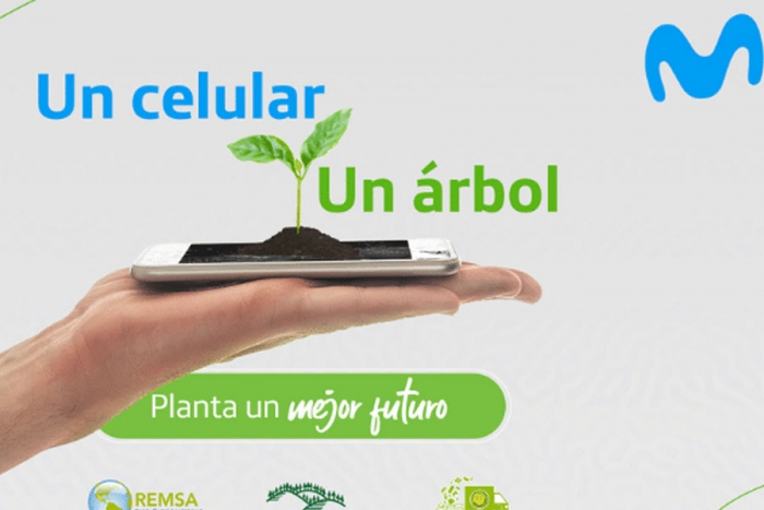 Movistar lanza iniciativa para convertir celulares viejos en árboles