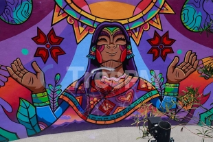 Mural vandalizado