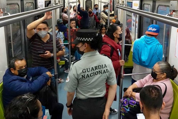 Con Guardia Nacional en el Metro, robos bajaron de 5 a 2 diarios, justifica Sheinbaum