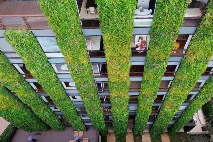 Edificio Santalaia, en Bogotá, es nombrado el jardín vertical más alto del mundo