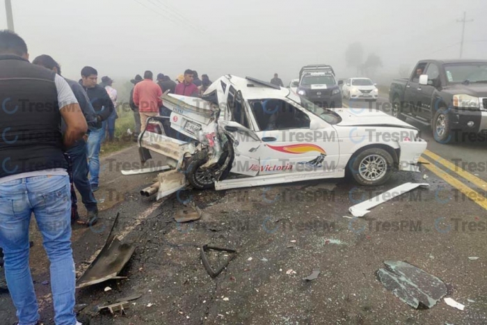 Choque múltiple deja siete heridos en la Toluca-Villa Victoria