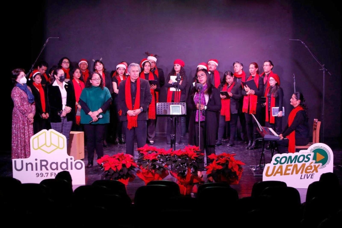 Celebra Coro Universitario de la UAEMéx la época decembrina