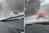 Carretera México-Toluca se cubre de blanco por granizada