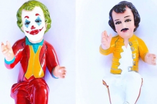 En Facebook venden niños Dios vestidos como Joker, Mercury y Gokú