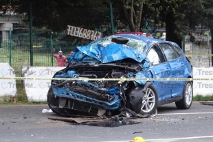 Fallece automovilista en accidente en La Marquesa