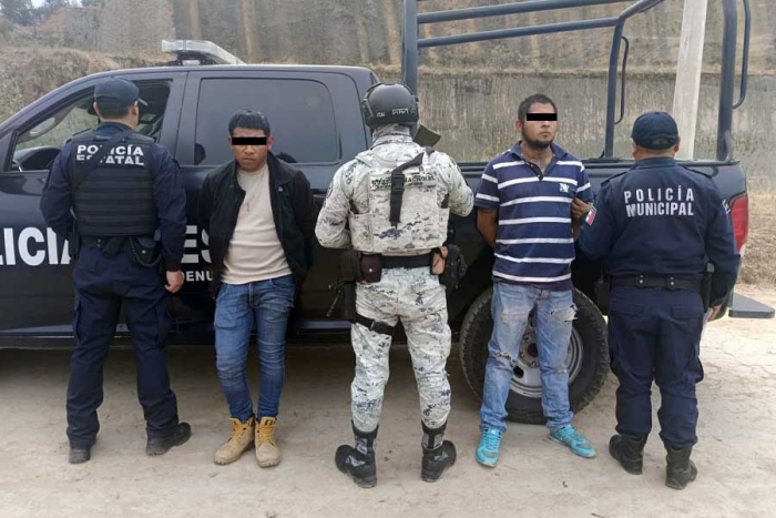Secretaría de Seguridad, GN y Policía Municipal detuvieron a dos probables integrantes de una banda de “motoratones”