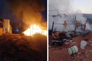 Se incendia Central de Abasto de Villa Guerrero