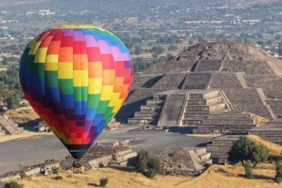 Operación de globos aerostáticos no se detendrán en Teotihuacán por operaciones del AIFA