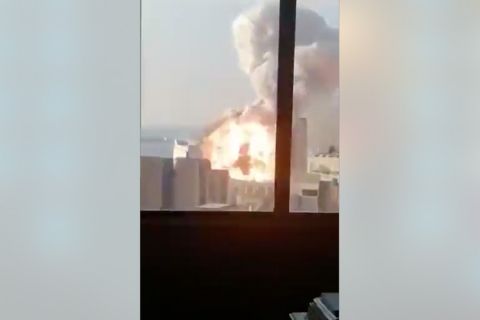 Impactantes escenas por explosiones en Beirut