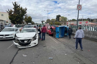 Se registra fuerte accidente en Paseo Tollocan