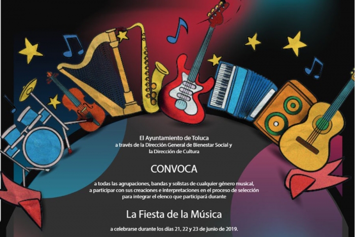 Convocan a participar en la Fiesta de la Música en Toluca