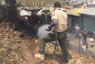 Se incendian al menos seis comercios en el Santuario del Señor de Chalma