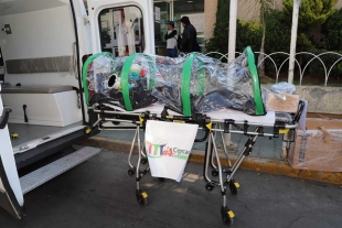 Entrega el Gobierno de Villa Victoria Capsula de Aislamiento al Hospital Guadalupe Victoria