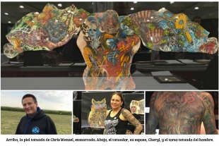 Hombre pidió que conservaran sus tatuajes tras su muerte
