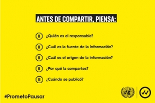 Campaña de Pausa de la ONU reduce la propagación de la desinformación