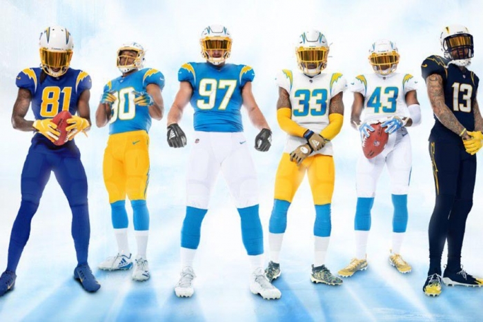 Este es el nuevo uniforme de los Chargers