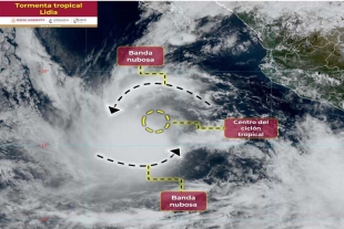 Por Tormenta Tropical Lidia y Max suspenden clases en 4 estados de México