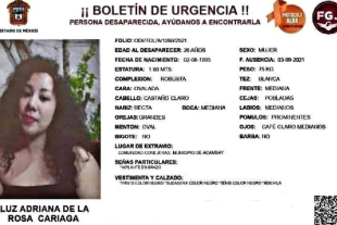 Sin rastro de Luz Adriana de la Rosa, a dos años de su desaparición en Acambay