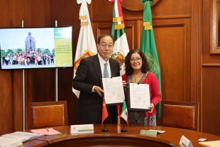 Feng Jikang expresó el interés de la SDNU para ampliar la colaboración y la movilidad académica con la UAEMéx