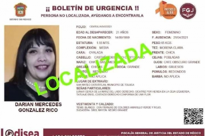 Localizan a Darían en Coahuila, no fue víctima de ningún delito