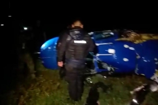 Muere una persona en caída de aeronave en Sultepec