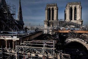 Finalmente estabilizan la Catedral de Notre dame y pronto iniciará su reconstrucción