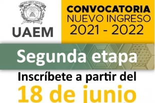 Publica UAEM segunda convocatoria de ingreso