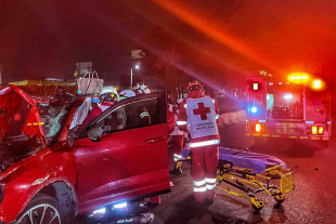 El percance ocurrió sobre Paseo Tollocan, a la altura del puente de Chrysler,