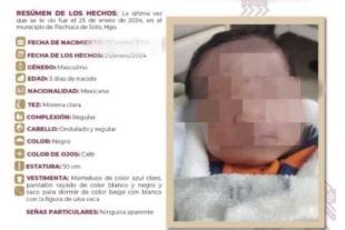 Localizan en Valle de Chalco a bebe sustraído en Hidalgo