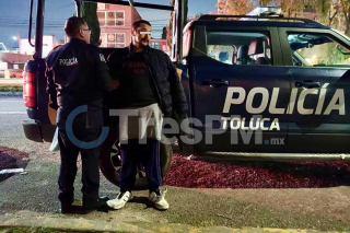 Detienen a hombre que causó destrozos en el panteón Santa Julia, en Toluca