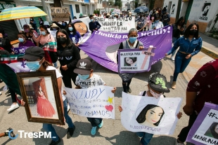 Familiares de Wendy marchan por justicia en Xonacatlán