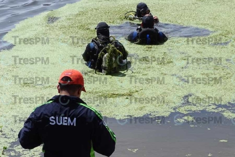 Realiza SUEM búsqueda de desaparecido en Laguna de Salazar.