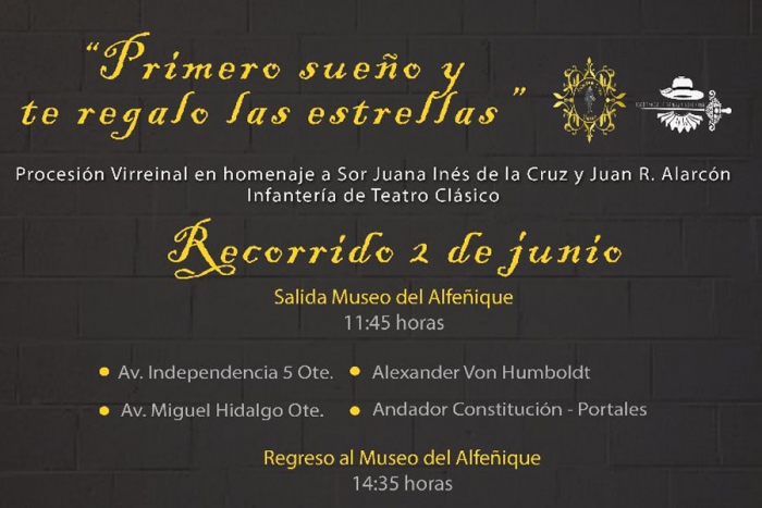 Procesión Virreinal en homenaje a Sor Juana y Ruiz de Alarcón