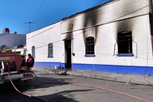 Muere familia por incendio en Lerma