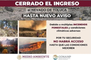 En el Estado de México se mantienen activos y en combate seis incendios forestales
